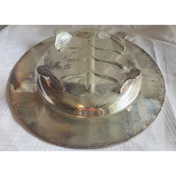 Vintage Friedman Silver Co SP Footed Tree Well Meat Platter 15 3/4" - Picture 4 of 6